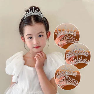 มุกมงกุฎหวีผม เจ้าหญิง ขนาดเล็ก น่ารัก เด็กๆ ดูดี