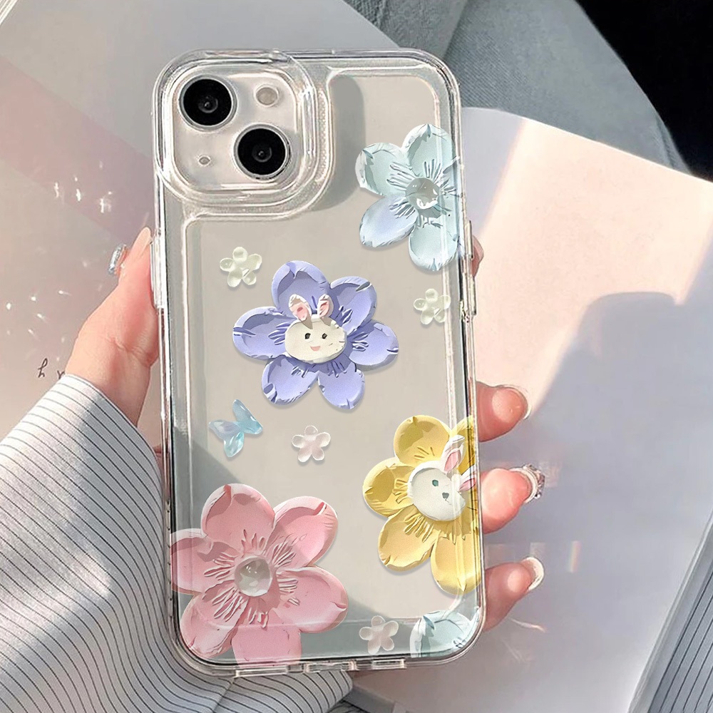 เคสโทรศัพท์มือถือ For iPhone 13 11 16 pro max Case iPhone 11 15 14 pro max 12 13 pro max XR XS Max SE โปร่งใส การ์ตูนINS