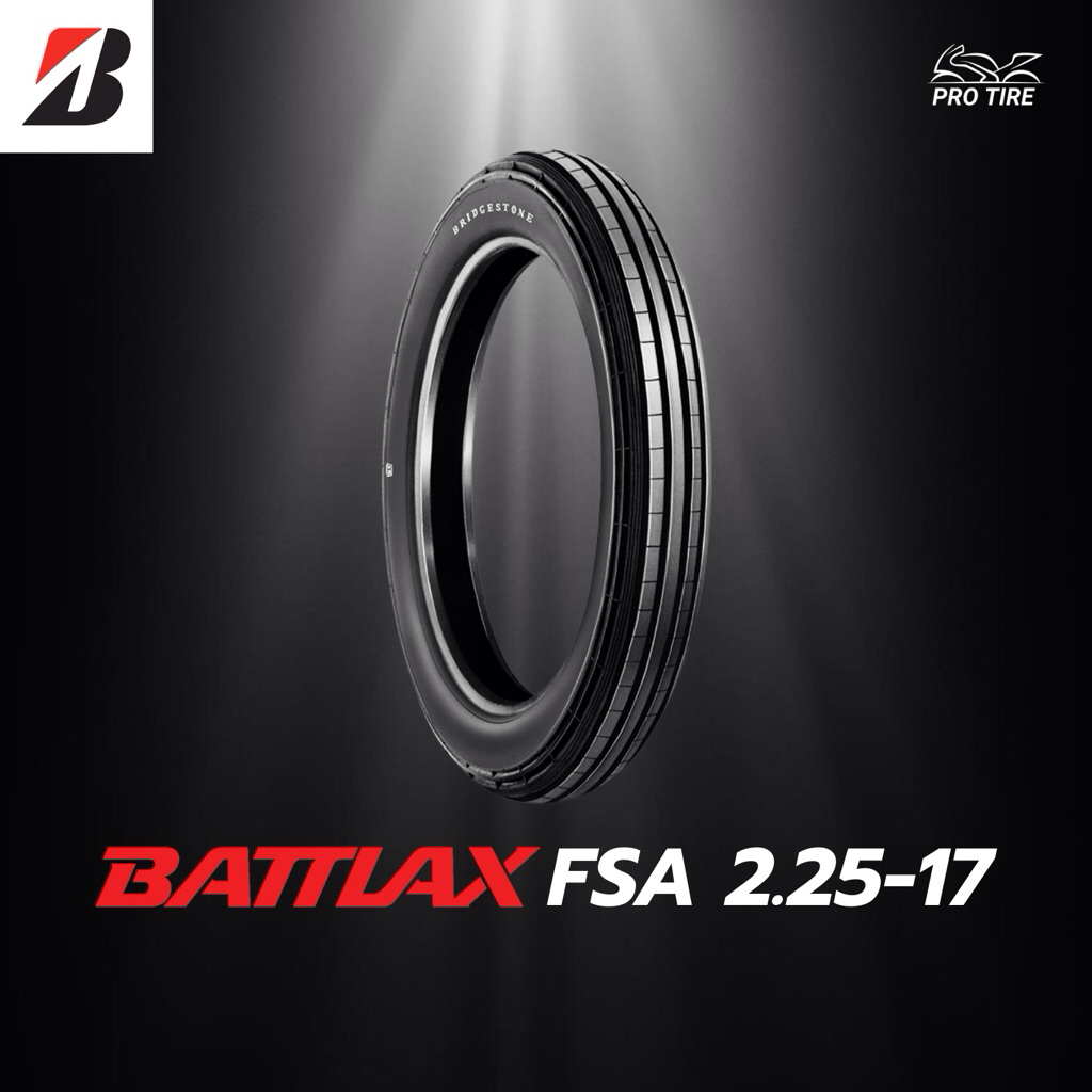 ยางปี26 FSA 225-17 BRIDGESTONE BATTLAX ยางลายตรง
