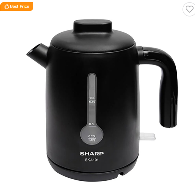 SHARP กาต้มนำ้ไฟฟ้า รุ่น EKJ-101 ความจุ 1L (ของแท้รับประกันศูนย์ชาร์ปนาน 1 ปี)