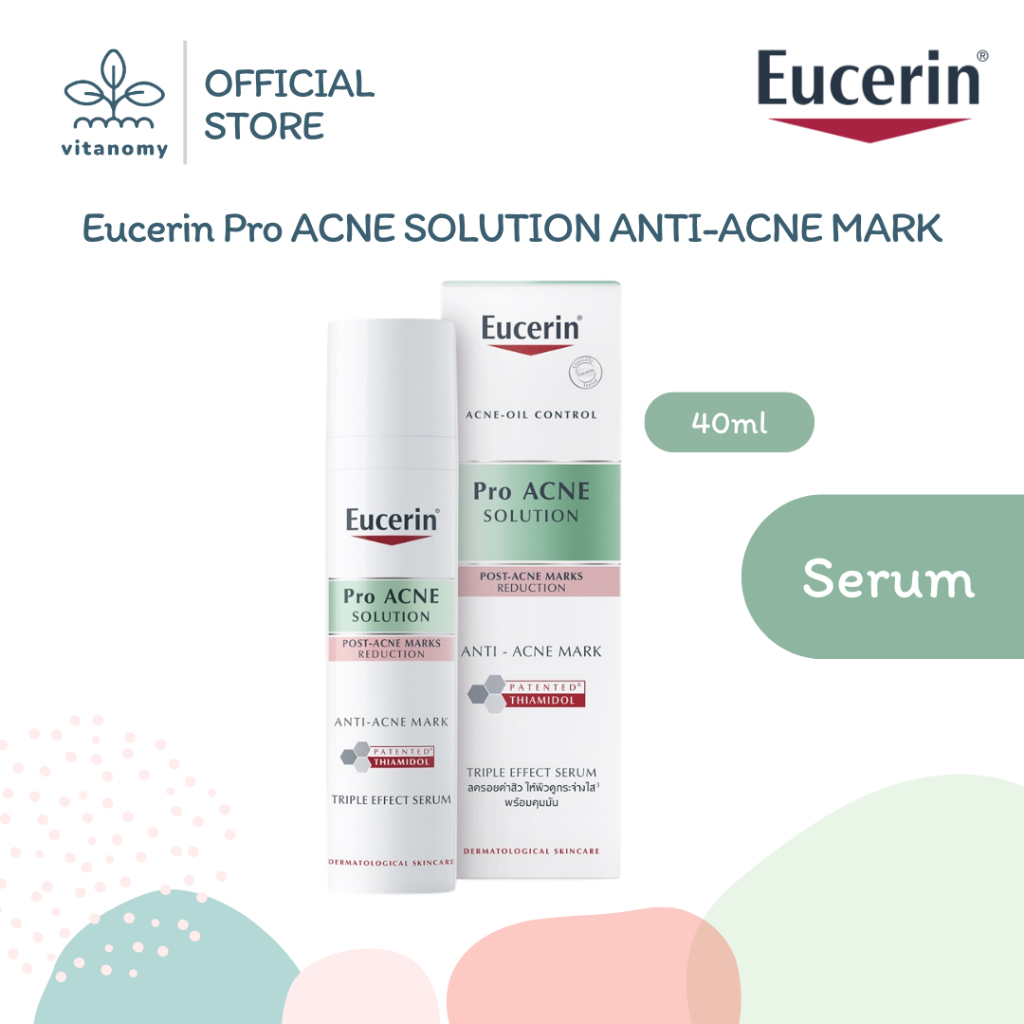 Eucerin Pro Acne Solution ANTI-ACNE MARK | เซรั่มสูตรเข้มข้น ลดรอยดำสิวให้ผิวดูกระจ่างใส พร้อมคุมมัน | ขนาด 40 ML.