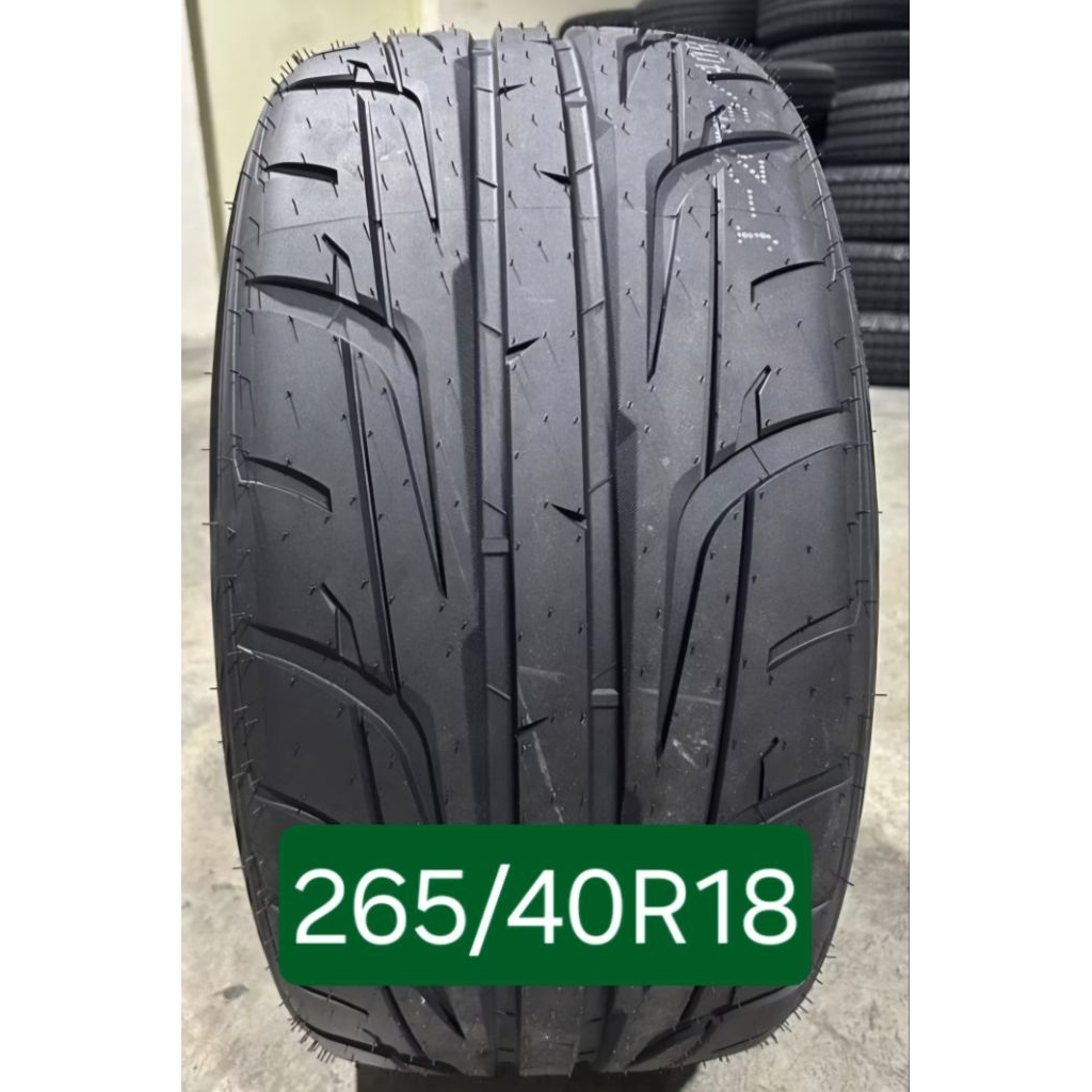 ยางรถยนต์ 265/40R18 ยี่ห้อ TBB  TIRE รุ่น tx08  ปี2026 รีดน้ำดี ยางไทยลายซิ่ง  รับประกัน บวม แตก 1ปี (ราคา1เส้น)