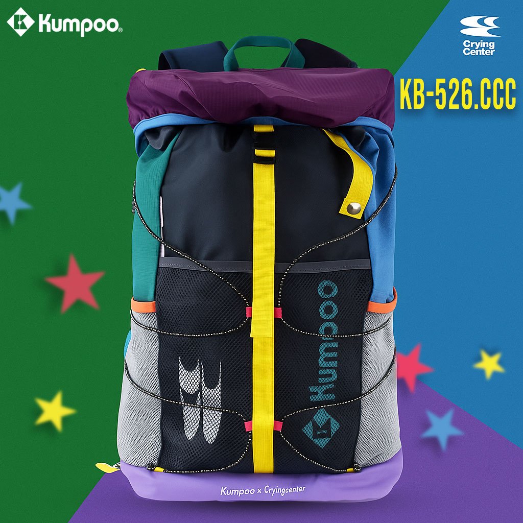 กระเป๋าเป้ สะพายหลัง Kumpoo x Crying Center  รุ่น KB-526.CCC (Limited) ส่งจากไทย