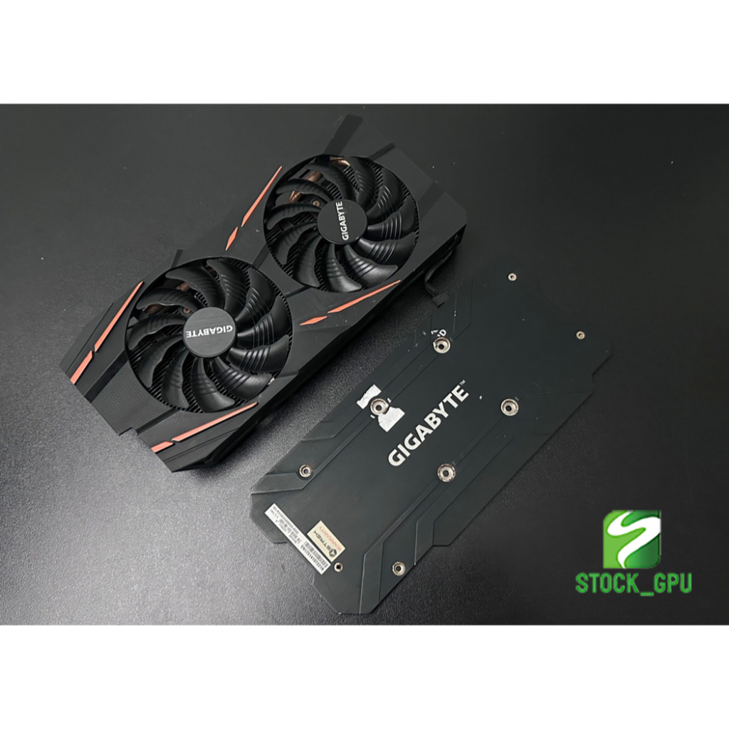 ชุดฮีตซิงค์การ์ดจอ GIGABYTE รุ่น RX470 570 580 GAMING R2.0 (มือสอง พัดลดเดิม)