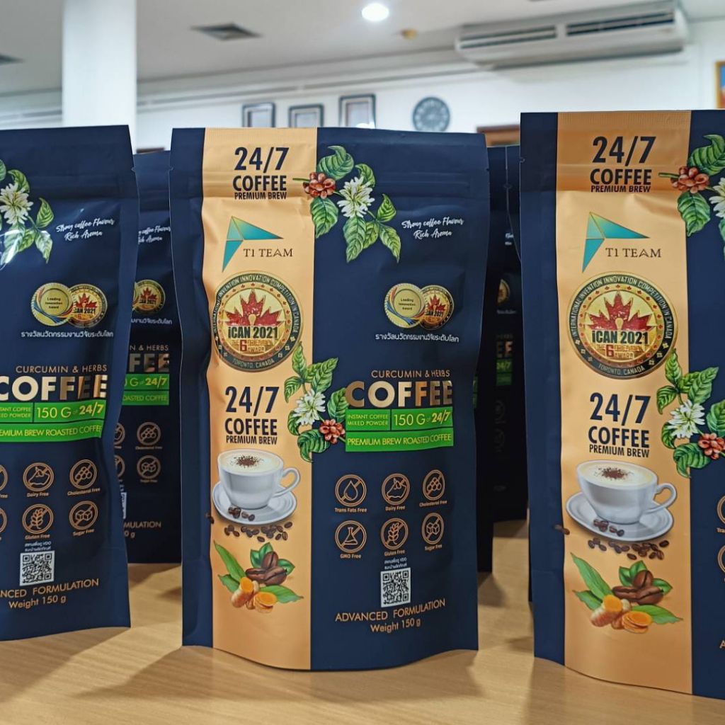 กาแฟสมุนไพร 24/7 กาแฟโรบัสต้า กาแฟอาราบิก้า ส่วนผสมหลักสมุนไพร 24ชนิด ให้คุณประโยชน์ 7ประการ ถุงละ 10ซอง - รูปที่ 5