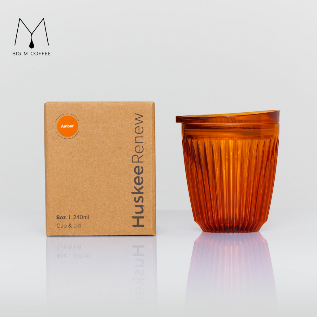 Big m x Huskee Renew  8 oz แก้วรักโลก เป็นมิตรต่อสิงแวดล้อม