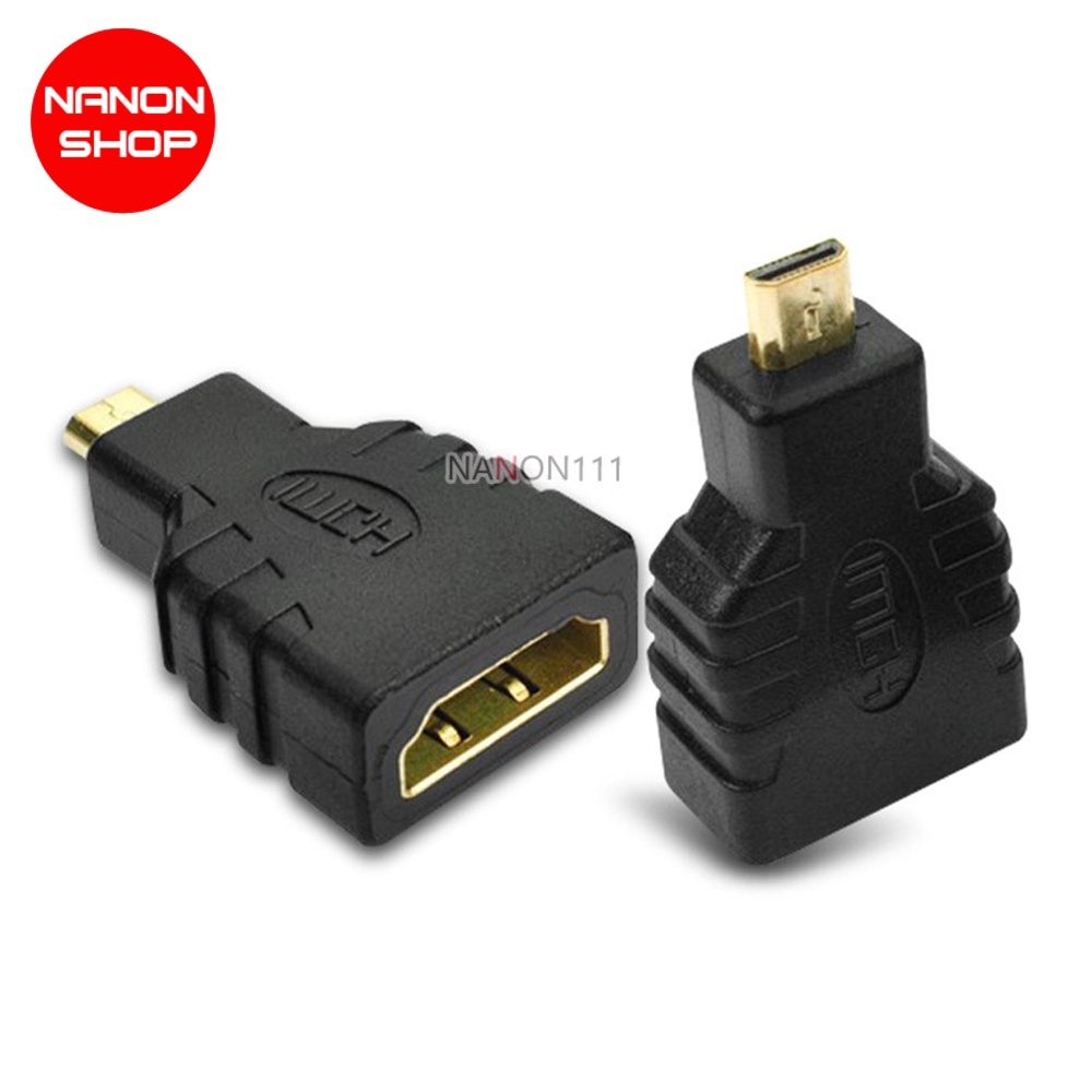 HD to Micro HD หัวแปลง Micro HDMI เป็น HDMI ตัวผู้ Micro HDMI เป็นตัวเมีย ชุบทอง สําหรับแท็บเล็ต แล็