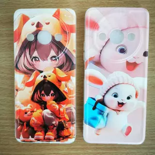 sale เคสกันกระแทก TPU สำหรับ Redmi A3 ลายการ์ตูน น่ารัก เคสโทรศัพท์มือถือ RedmiA3