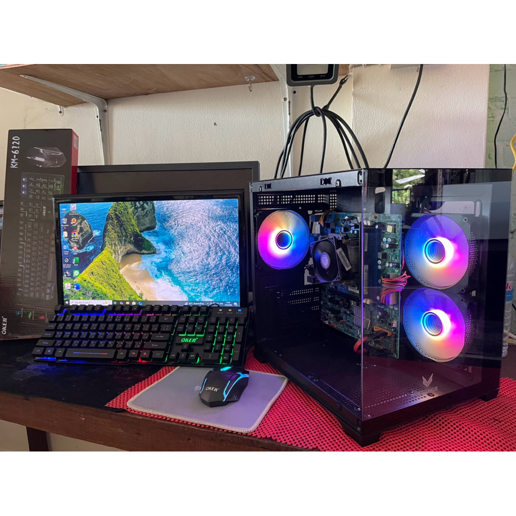 คอมฯประกอบเล่นเกมได้ ราคาประหยัด ..Core i5-Gen4 | Ram 16 GB. | SSD 256 + HDD 500 GB. | จอ 20" HD