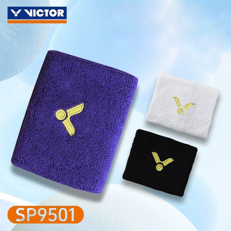 สายรัดข้อมือ Victor SP123 SP9501 ดูดซับเหงื่ออย่างดี ผ้ารัดข้อมือ กระชับ ระบายอากาศ
