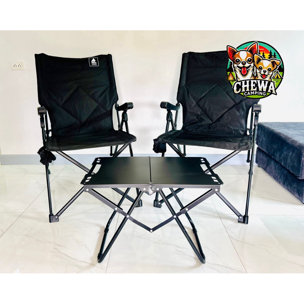 [มือสอง] เก้าอี้แคมป์ปิ้ง NL HOME สีดำ สภาพดี