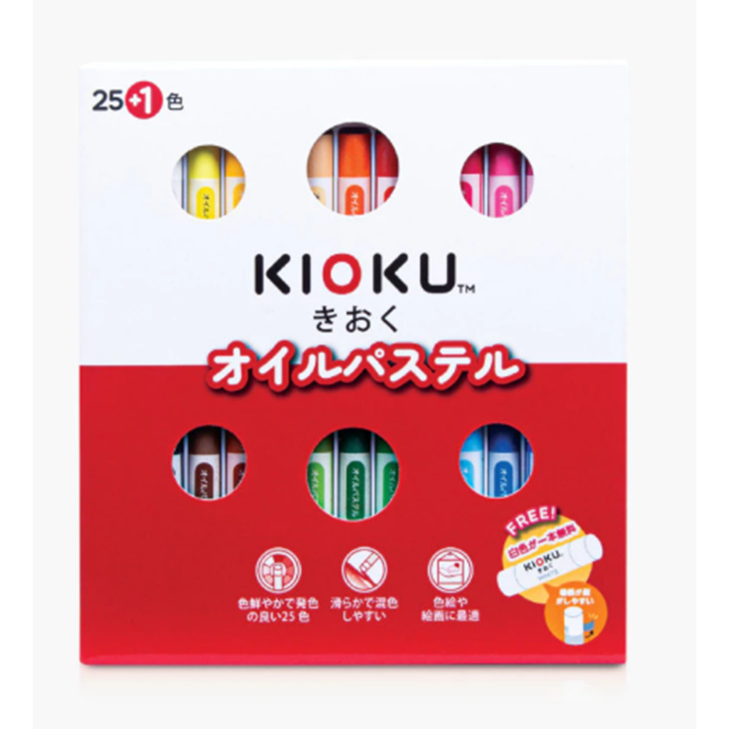 KIOKU สีชอร์ค คิโอคุสีชอร์คน้ำมัน มี 12 สี 16 สี 25 สี