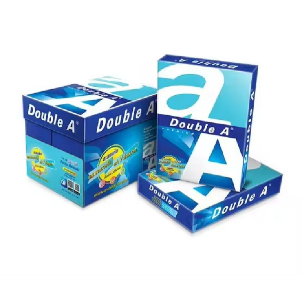 กระดาษถ่ายเอกสาร (แบบยกลัง)Double A 70G A4 รีม 500 แผ่น/ยกลัง 5 รีม