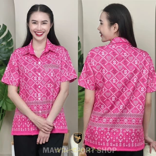 MAWIN เสื้อเชิ๊ตลายไทย ราชพัสตราภรณ์ ใส่ได้ทั้งผู้ชายและผู้หญิง