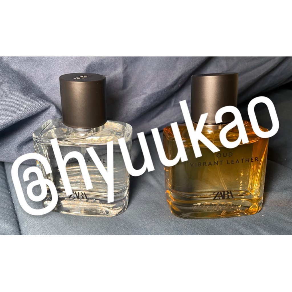 พร้อมส่ง น้ำหอม ZARA กลิ่น VIBRANT LEATHER & OUD แพ็คคู่ 2 กลิ่น ขวดละ 60 ml