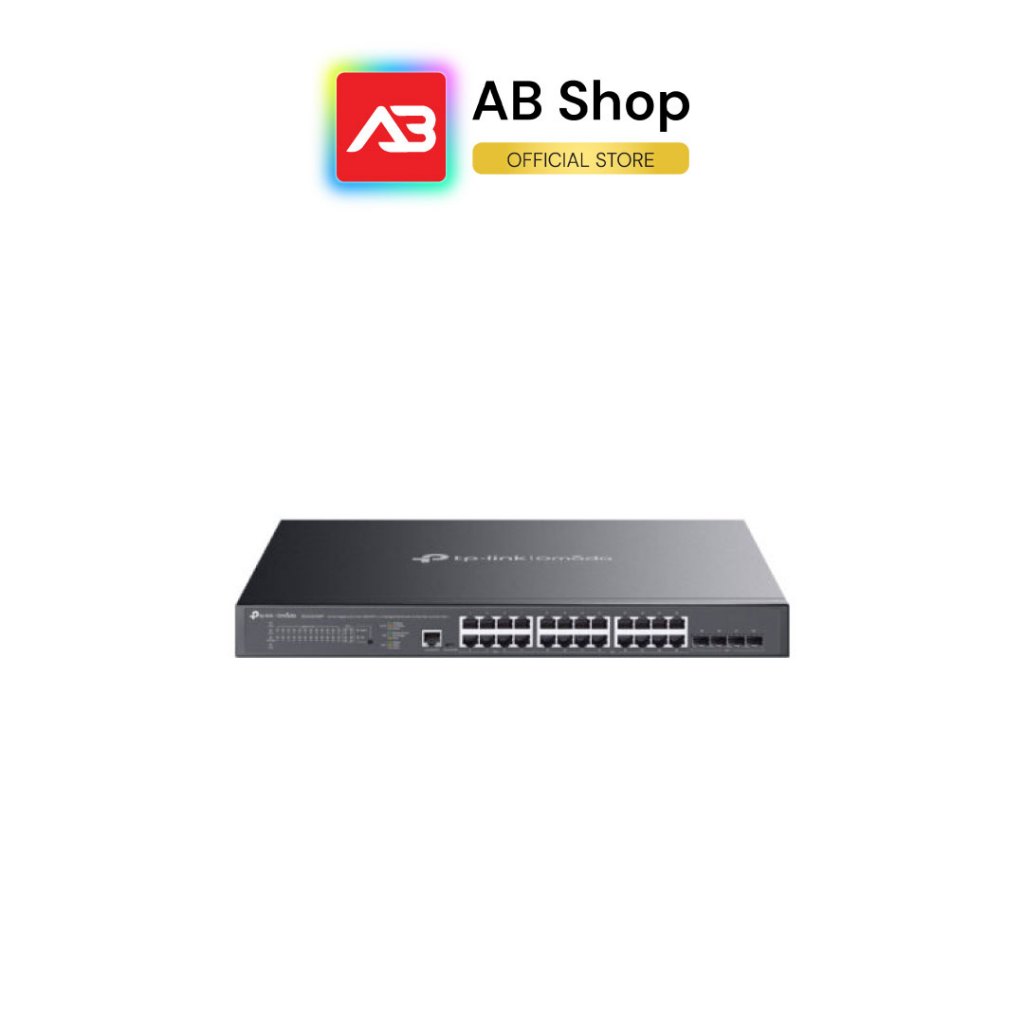 TP-LINK Omada 24-Port Gigabit and 4-Port 10GE SFP+ L2+ Managed Switch with 16-Port PoE+ & 8-Port PoE
