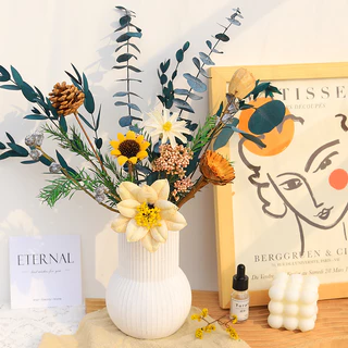 💐 ช่อดอกไม้แห้ง, ดอกไม้จริง, ดอกไม้💐เก็บรักษา, คาเฟ่, ห้องนั่งเล่น, ห้องนอน, ตกแต่งโรแมนติกและเรียบง่าย, ระเบิด