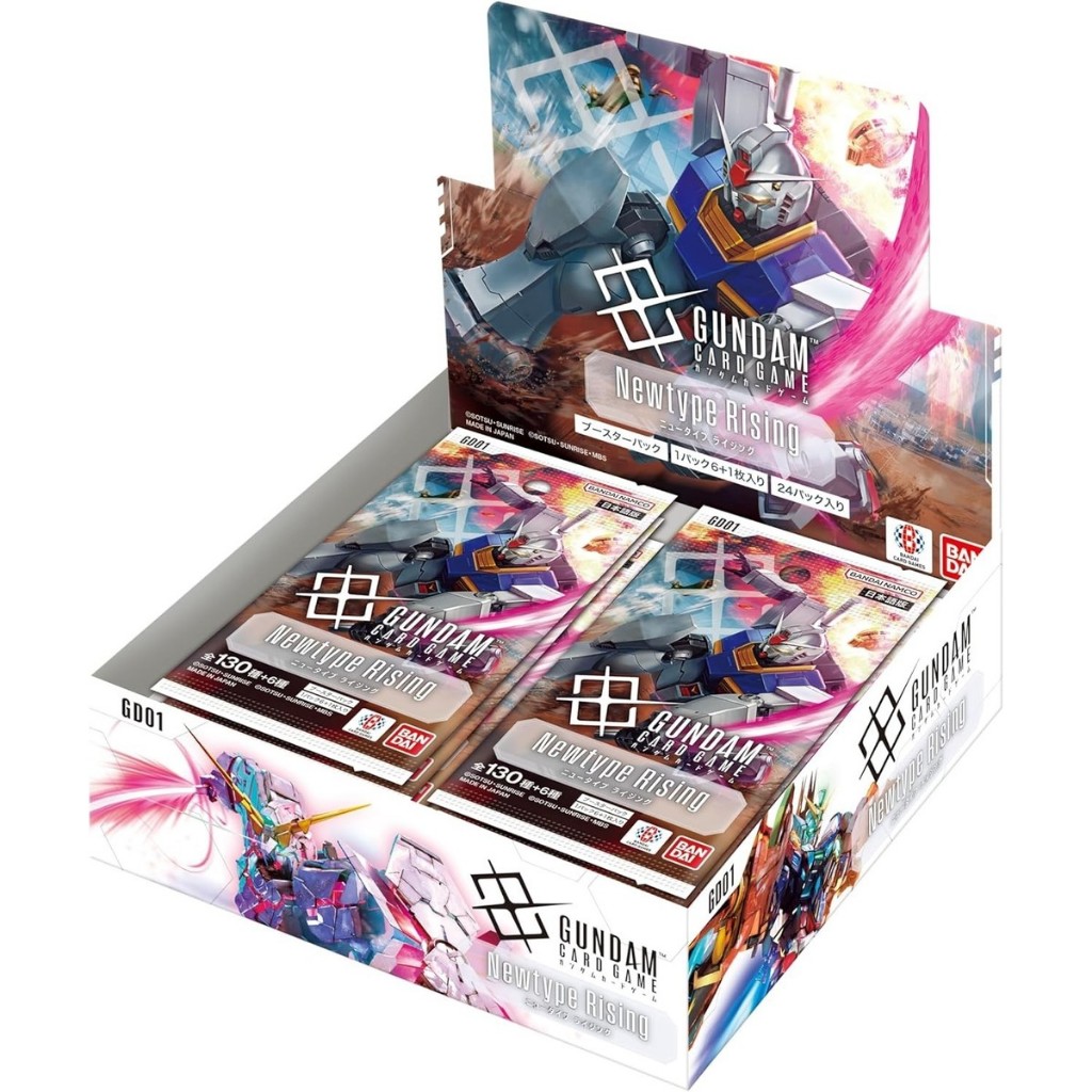 Bandai Gundam Card Game Booster Box GD01 Newtype Rising JP แบบกล่อง (24 ซอง) 4582769825262 (การ์ด)