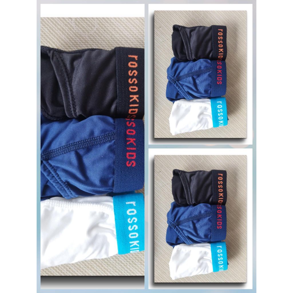 Rosso Kids 🙋กางเกงในเด็กผู้ชาย💁(1แพคมี3ตัว)