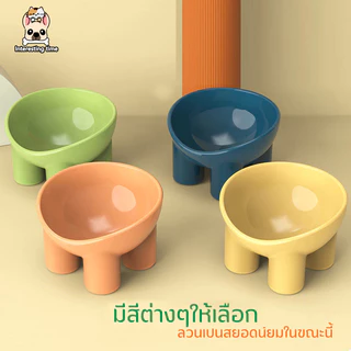 ชามกันมด แมว ชามอาหารแมว ชามอาหารสัตว์เลี้ยง ทรงเฉียง ชามอาหารสุนัข ที่วางอาหารสัตว์เลี้ยง เครื่องให้อาหารสัตว์เลี้ยง
