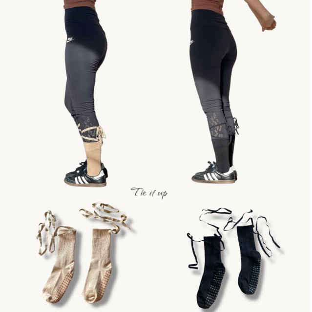 [พร้อมส่ง]  🤸🏽‍♀️ Stretch🤸🏽‍♀️ Grip Socks ถุงเท้ากันลื่น สำหรับโยคะ พิลาทิส ออกกกำลังกาย