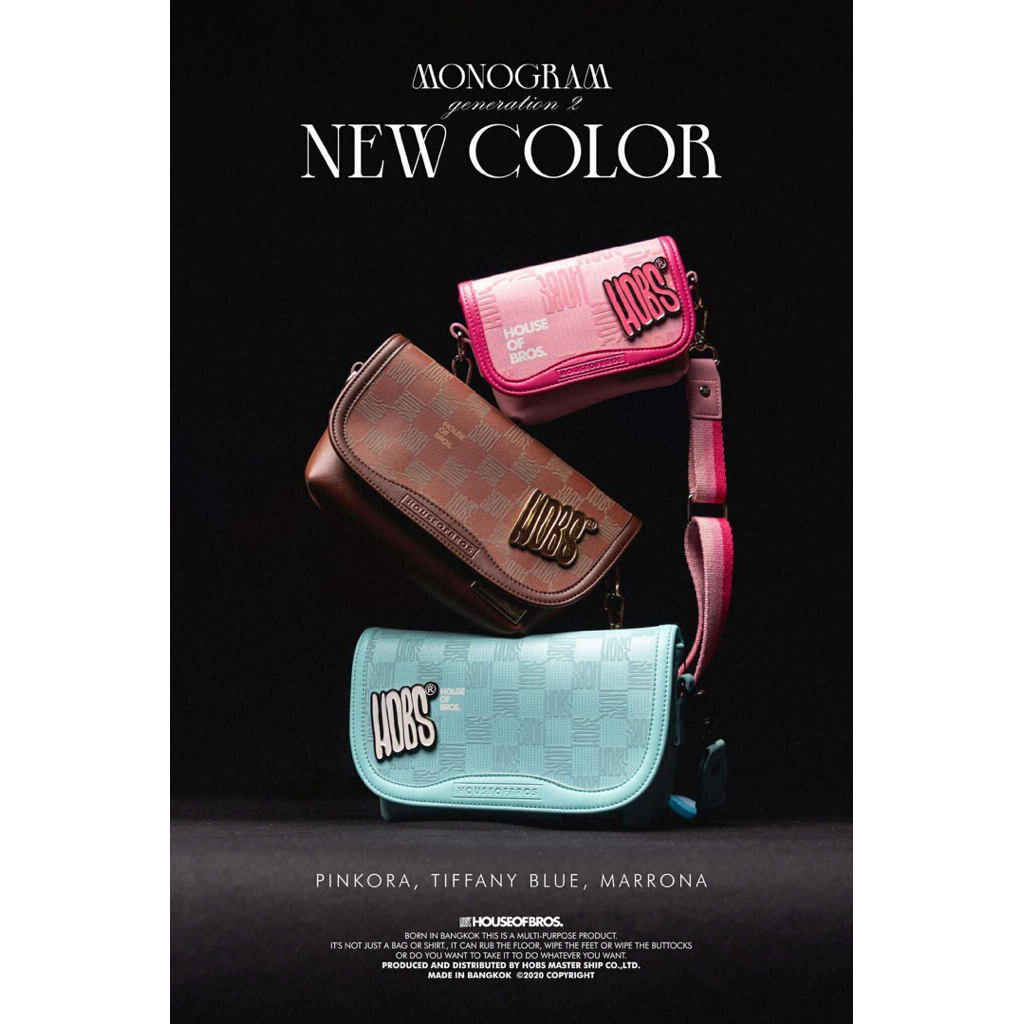 กระเป๋า HOBS Monogram2 (Tiny) hobs (รับตรงบริษัท)