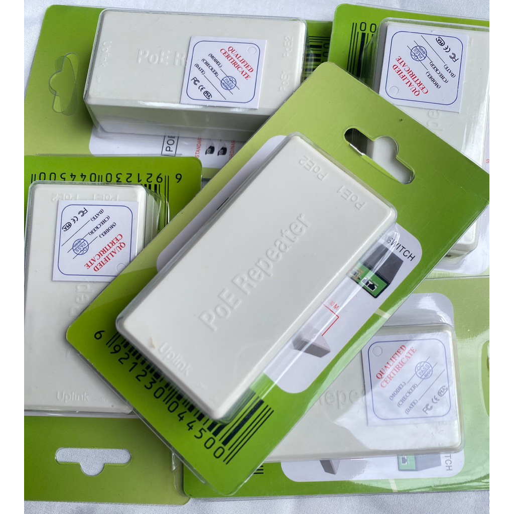 PoE Repeater In1 Out2 อุปกรณ์ช่วยเพิ่มระยะของ PoE และแยกออก 2 ทาง เหมาะสำหรับงานติดตั้งกล้องวงจรปิด
