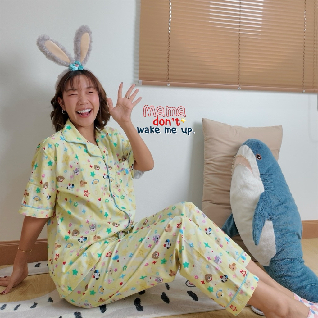 *พร้อมส่งจากไทย* ชุดนอน แขนสั้น-ขาสั้น แขนสั้น-ขายาว MDW