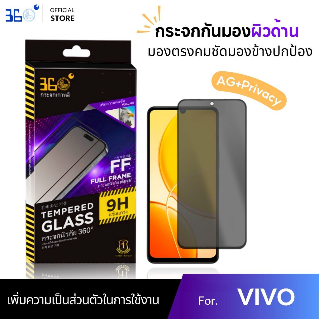 ฟิล์ม Vivo กันเสือกด้าน Vivo iqoo z9 v50 lite z9x v20pro v19 v25 s1pro v29e