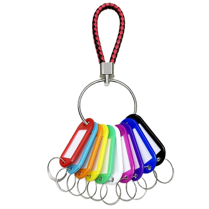 (ชุด 10/20 ชิ้น) ป้ายแท็กกุญแจพลาสติกคละสี พวงกุญแจป้ายชื่อ ป้ายห้อยกุญแจ ราคาถูก - รูปที่ 5