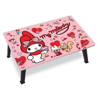 Koomsquare [รวม] โต๊ะญี่ปุ่น ลายการ์ตูน ลิขสิทธิ์แท้ สีพื้น ลายไม้ พับเก็บได้ ขนาด 60*40*24 ซม.