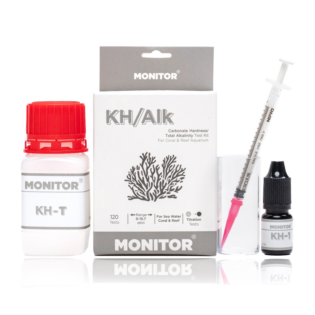 ชุดทดสอบอัลคาไลนิตี้ KH สำหรับตู้ปะการัง  MONITOR KH/ALKALINITY TEST KIT For Coral and Reef
