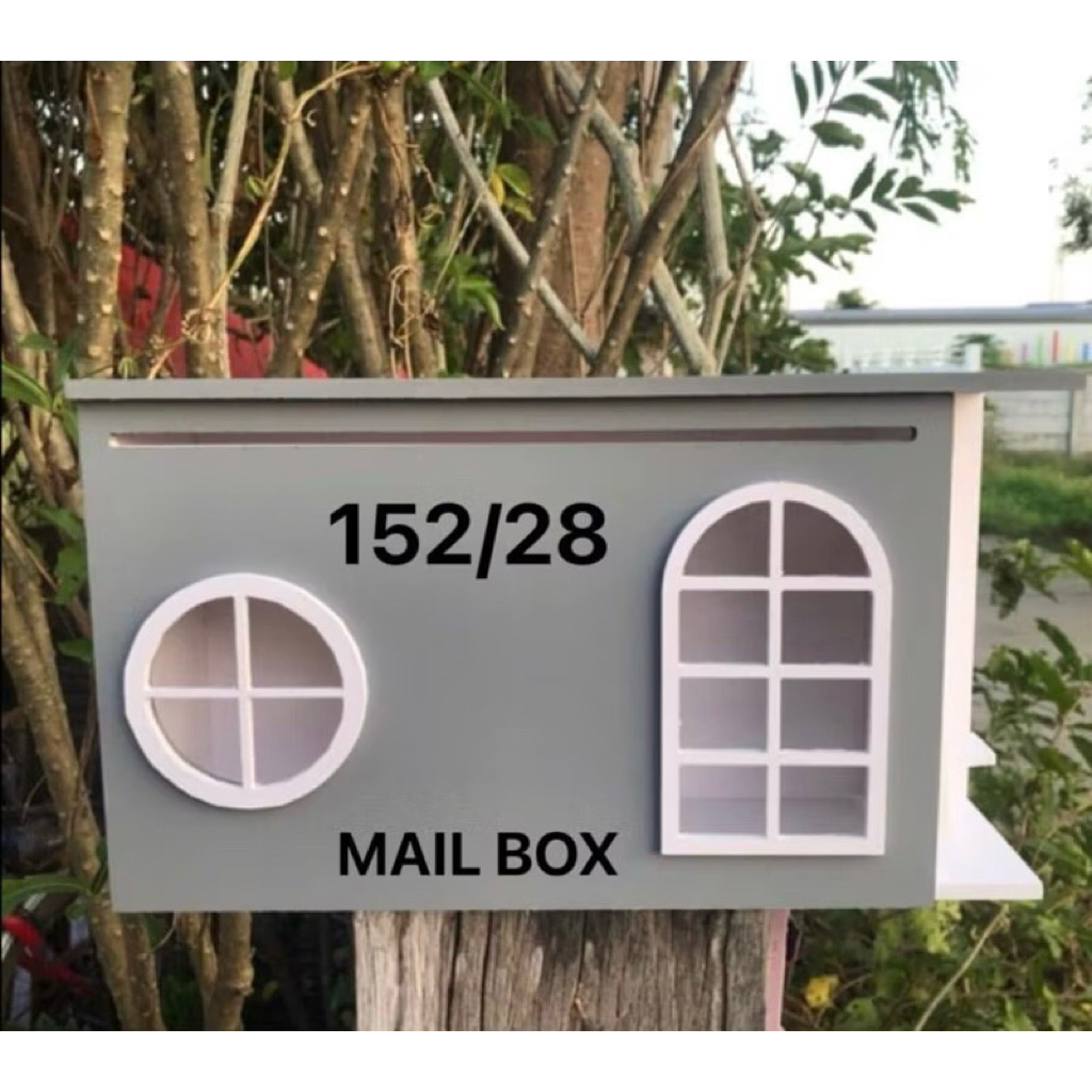 ตู้จดหมายมินิมอล#กล่องรับจดหมาย#ตู้รับจดหมายพลาสวูด