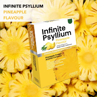 INFINITE PSYLLIUM PINEAPPLE FLAVOUR ผลิตภัณฑ์เสริมอาหาร อินฟินิทไซเลี่ยม(รสสับปะรด) 1 กล่อง ราคา 150