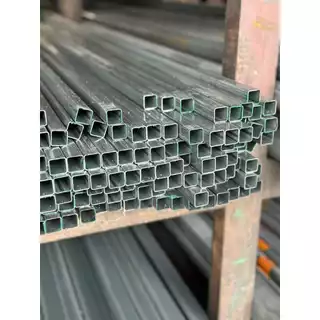 เหล็กกล่องกัลวาไนซ์ ขนาด 3/4"x3/4" นิ้ว มาตรฐาน มอก. หนา 1.0 มม. และ 1.1 ความยาว 100-200 ซม