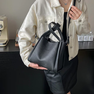Tarabags กระเป๋าถือ สไตล์เกาหลี กระเป๋าถือลําลอง INS สไตล์มินิมอล ความจุขนาดใหญ่