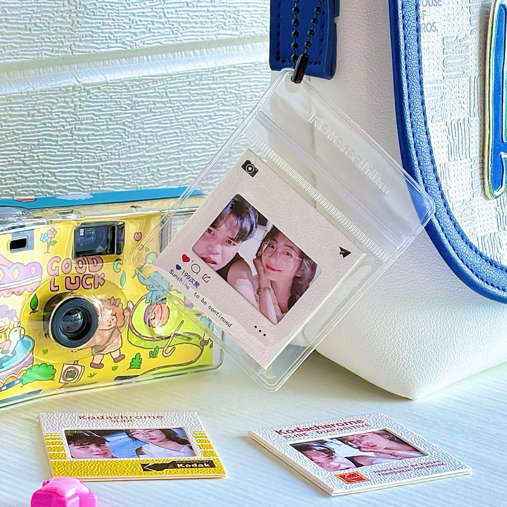 พวงกุญแจกรอบฟิล์มใส่รูปน่ารัก ของขวัญคู่รัก เพื่อน ปัจฉิม รับปริญญา (พร้อมปริ้นรูป)