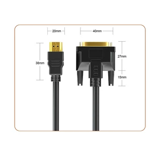 สายแปลง สายอะแดปเตอร์แปลง HD to DVI การส่งสัญญาณแบบสองทิศทาง สลับสองทาง DVI to HD 24 + 1 Full HD1080P*1920