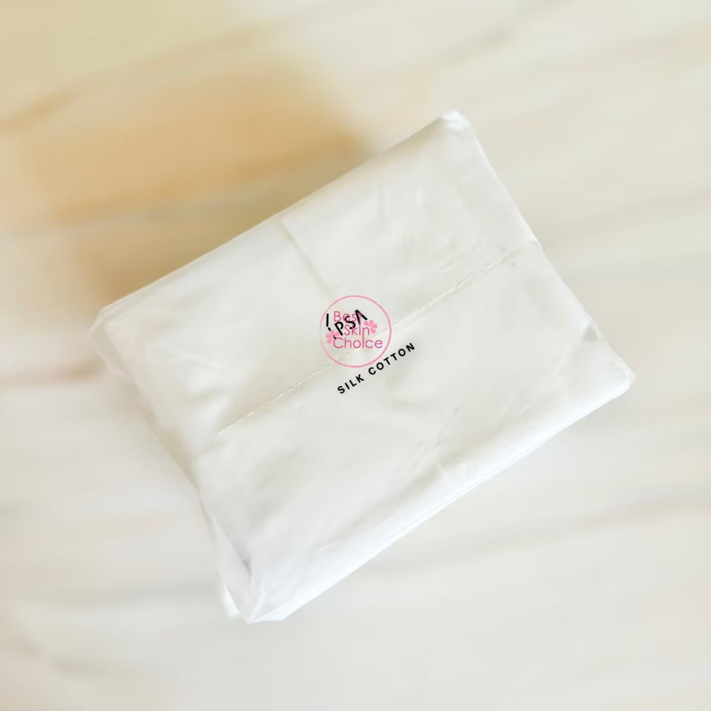 สำลีเช็ดหน้า แผ่นใหญ่ IPSA Silk Cotton 120 Sheets