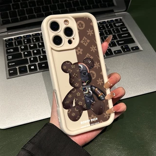 เคสโทรศัพท์ เคส Vivo Y17/Y12/Y15/Y11/Y12i Y17s/Y28 5G Y20/Y20i/Y20s Y16 การ์ตูนหมีรุนแรงกันกระแทก TPU เคสโทรศัพท์