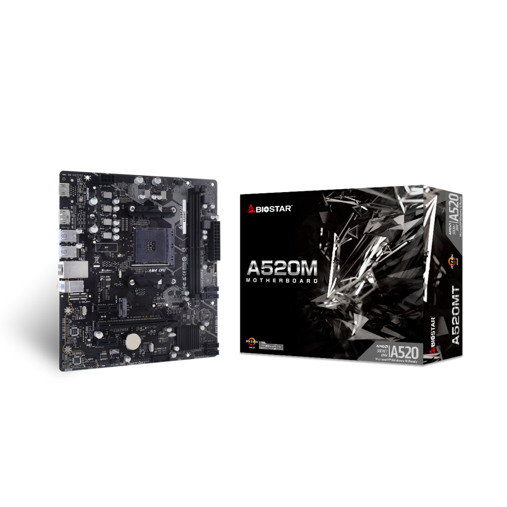 Biosatar MAINBOARD เมนบอร์ด  A520MT  Socket AM4