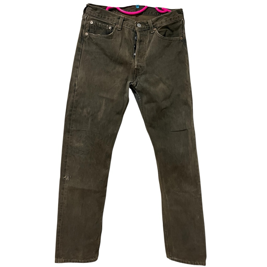 กางเกงยีนส์Levi’s 501มือสอง สีสนิม เอว32“มีตำหนิ