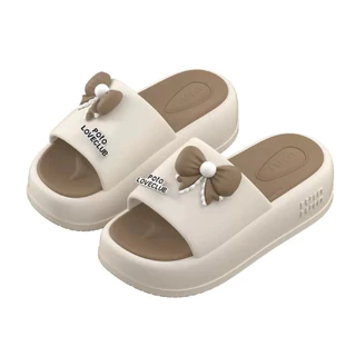 พร้อมส่ง รองเท้าแตะเสริมส้นนุ่มนิ่ม รุ่น soft ribbon มี36-40 สีดำ /น้ำตาล :8802