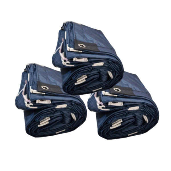 ผ้าใบ FT (73 ขนาด 7x14 | 7x13 | 7x12 | 6x14 | 6x12 | 6x10 เมตร ผ้าร่มเคลือบเงากันน้ำ(แบบตอกตาไก่)