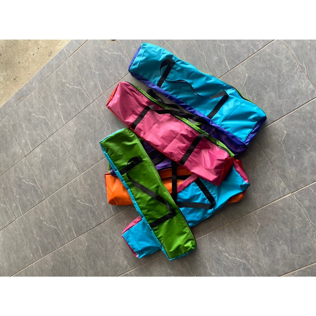 กระเป๋า ใส่เต็นท์ ใส่ของ กระเป๋าเสากล้อง สีสันสดใส คละสี ขนาด 18x70 cm. (เลือกสีไม่ได้ค่ะ) - รูปที่ 3