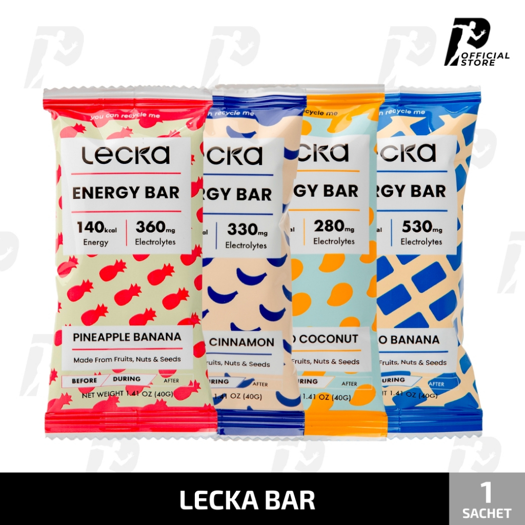 Lecka Energy Bar 1 ชิ้น - บาร์ให้พลังงานสูง ทำจากธัญพืชธรรมชาติ