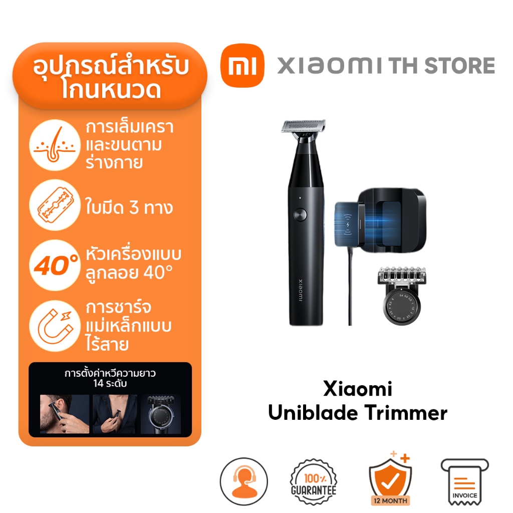 Xiaomi UniBlade Trimmer / Replacement Head ที่โกนหนวด I ใบมีดสามทิศทาง I กันน้ำ 
