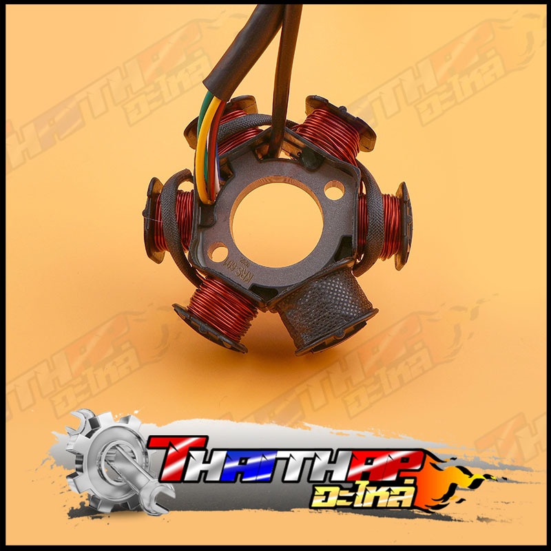 มัดไฟ ฟิลคอยล์ wave100z wave100s nice สตาร์ทเท้า สินค้าคุณภาพ พร้อมใช้งาน มัดไฟเวฟ100s น็อตยึด2รู ปลั๊ก4ขา - รูปที่ 2