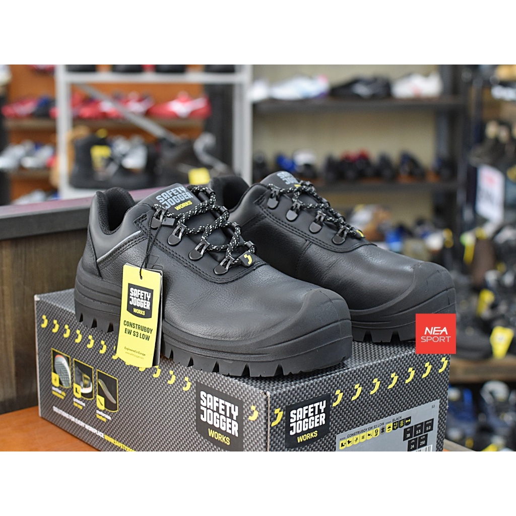 [ร้านที่มีมากกว่าเซฟตี้] SAFETY JOGGER CONSTRUBOY EW S3 LOW รองเท้าเซฟตี้ หัวเหล็ก หนังแท้ รองรับงานหนัก ไม่หุ้มข้อ - รูปที่ 4