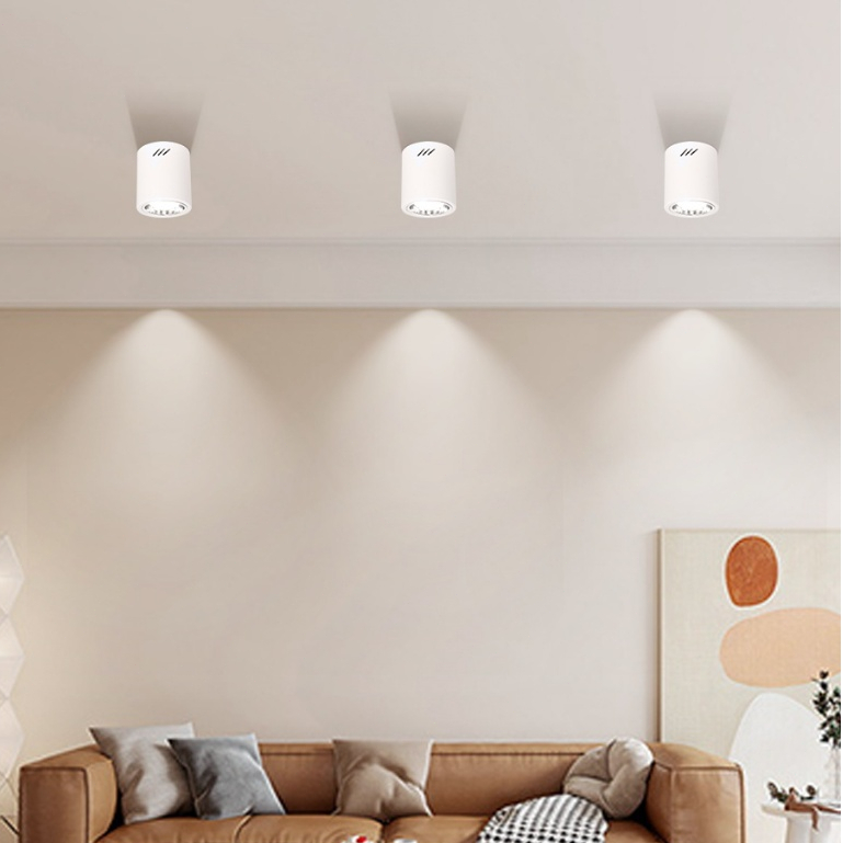 3สี ไฟดาวน์ไลท์โคมไฟติดลอย 3.5นิ้ว 4นิ้ว 5นิ้ว โคมไฟเพดาน หลอดไฟ E27 ที่สามารถถอดเปลี่ยนได้ ดาวน์ไลท์โคมไฟติดลอย - รูปที่ 6